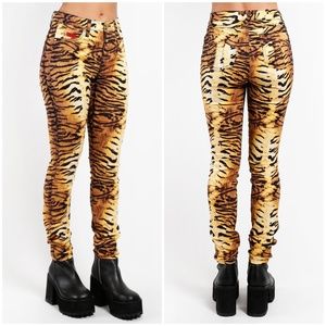 Tripp NYC Tiger Print Skinny Jeans